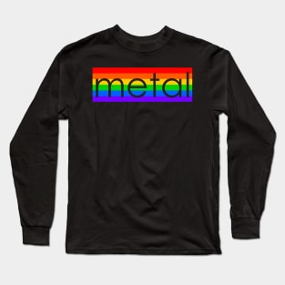 Rainbow Metal Long Sleeve T-Shirt